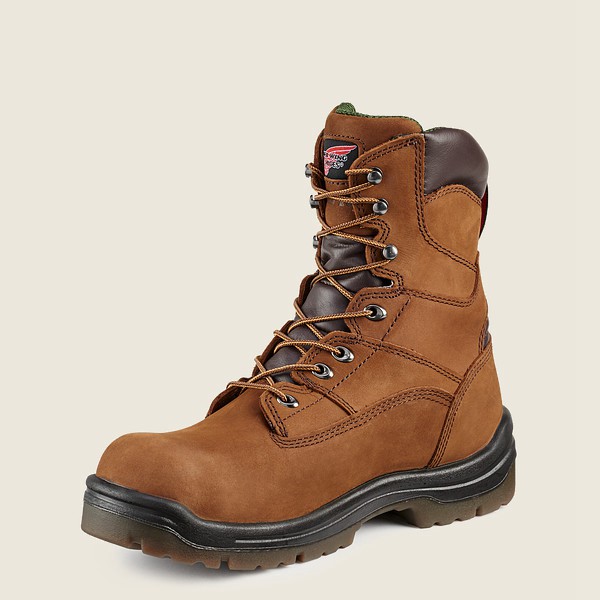 Red Wing Mens King Toe® - 8-inch Insulated Waterproof Toe - Safety Boots Brown - 8914NOYLM